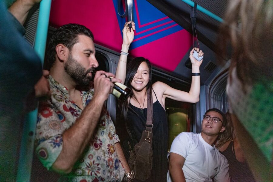 Munich: Bar and Club Crawl - The first drinks: hot shot and cold beer, then instant mingling