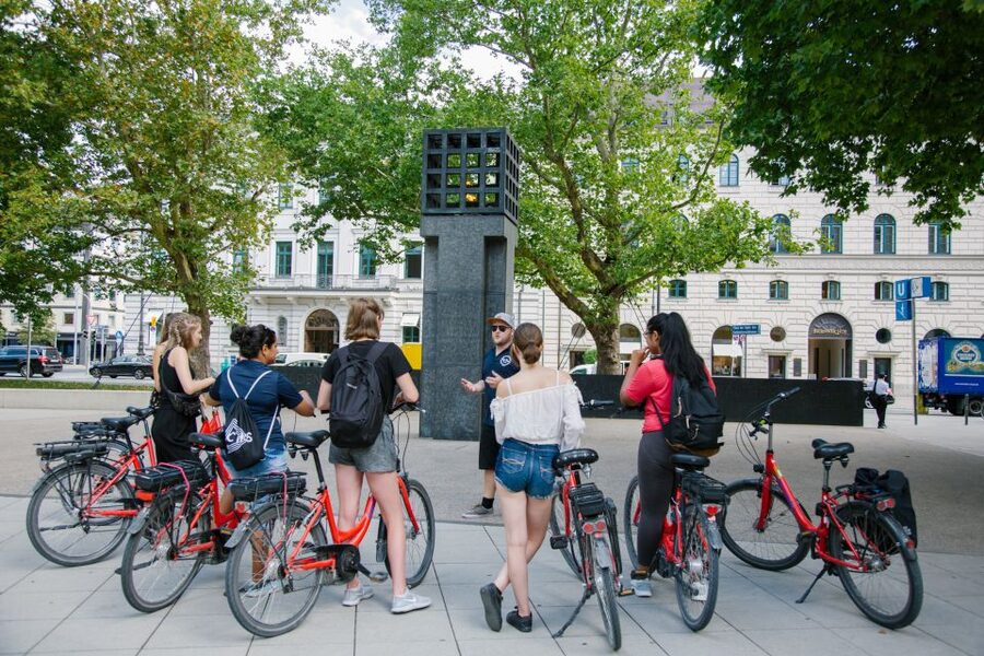 Munich: Bike Tour with Beer Garden Break - Eisbachwelle, peace monuments, and Maximilianeum: the city’s public voice