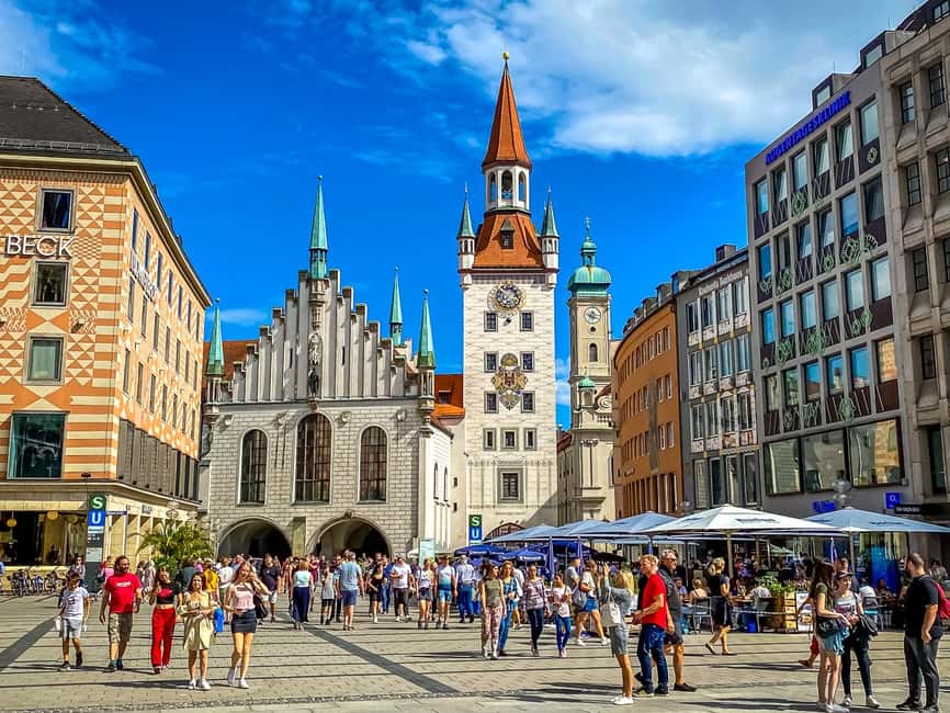 Munich Old Town - Guided Walking Tour in English - Marienplatz and the Town Halls: Munich’s Center, Explained in Human Scale