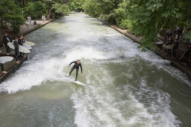 Munich: Surf Experience In Munich Eisbach River Wave -Germany - Meeting at Himmelreichstraße 2 and Using the Mobile Ticket