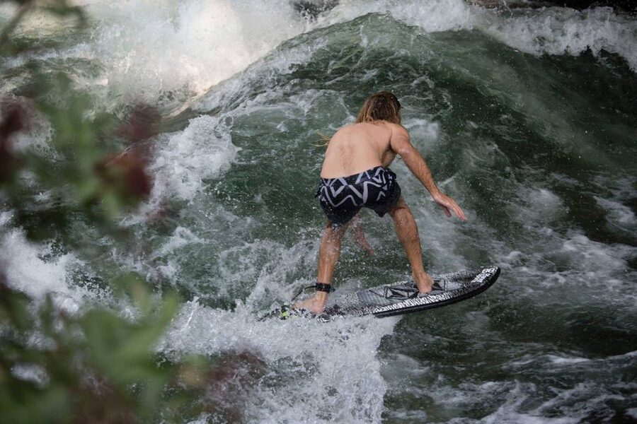Munich Surf Experience Surfing In Munich Eisbach River Wave - Eisbachwelle: Munich’s standing-wave spot in the heart of the city
