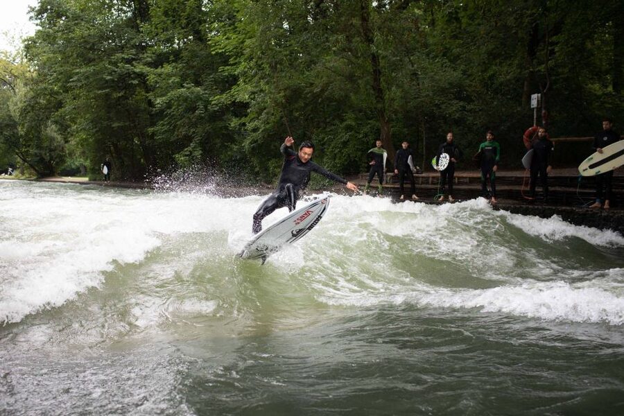 Munich Surf Experience Surfing In Munich Eisbach River Wave - Eisbachwelle mechanics: the standing wave and the one change you should know