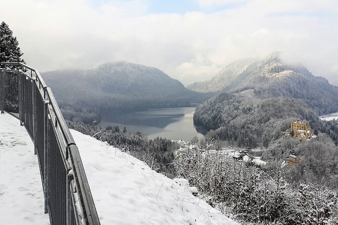 Neuschwanstein Exclusive Romantic Winter Tour INCL. TICKETS - The scenic driving stops: Plansee Lake, Oberammergau, and baroque breaks