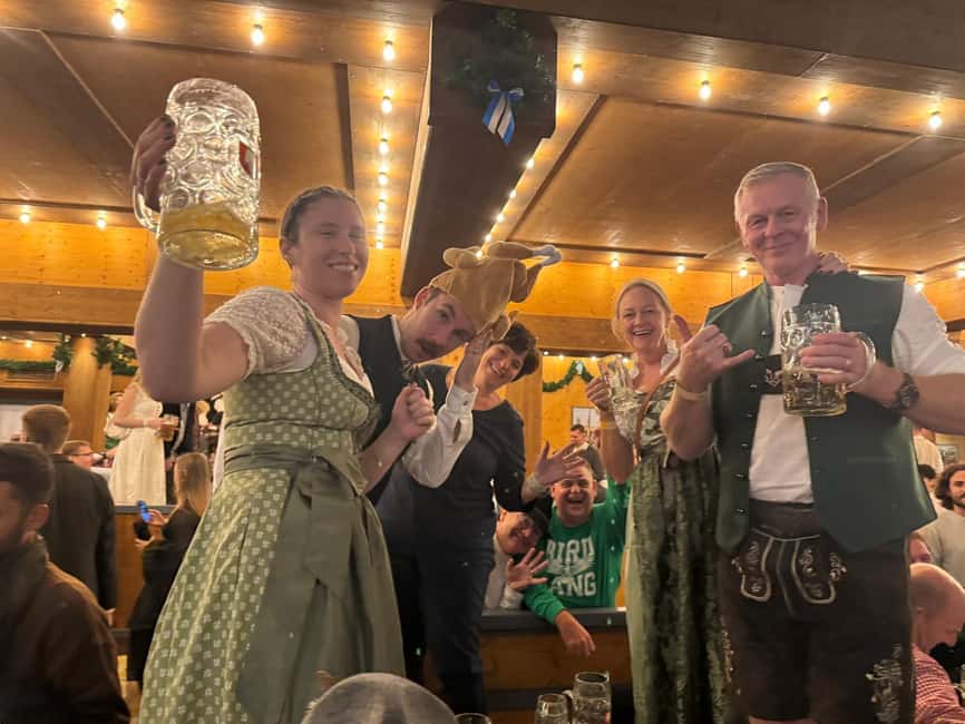 Oktoberfest Munich: Lunch/Dinner table reserv. big beer tent - The Quick Photo Stops: Entrance Energy and Tent-Front Clues