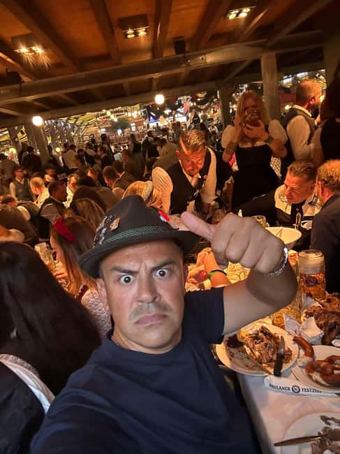 Oktoberfest Munich: Lunch/Dinner table reserv. big beer tent - Group Size Reality: Shared Tables Under 10 People
