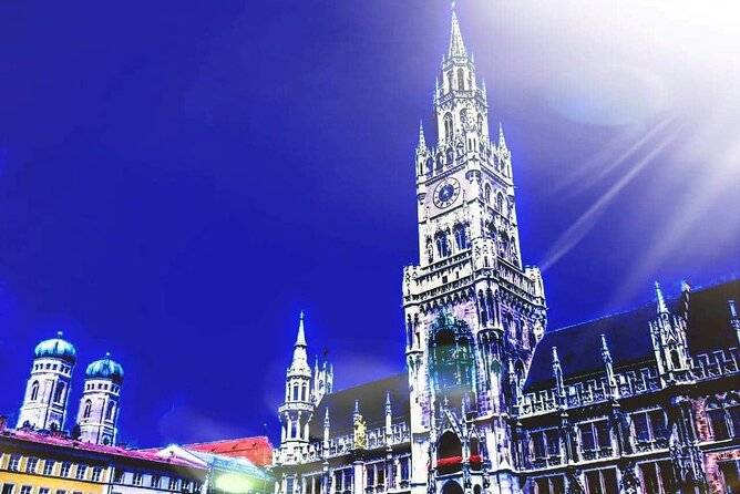 Private Munich ALL-IN-ONE Tour: City - Lake District - Conc. Camp - Marienplatz and Munich’s Old Town walk: medieval streets to the Glockenspiel