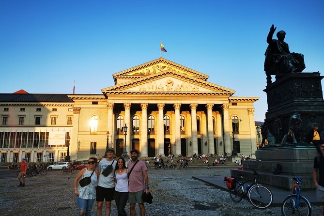 Private Munich Bike Tour: Flexible Times & Beer Garden Stop - Getting set up near the Glockenspiel: bikes, helmet, and an easy start