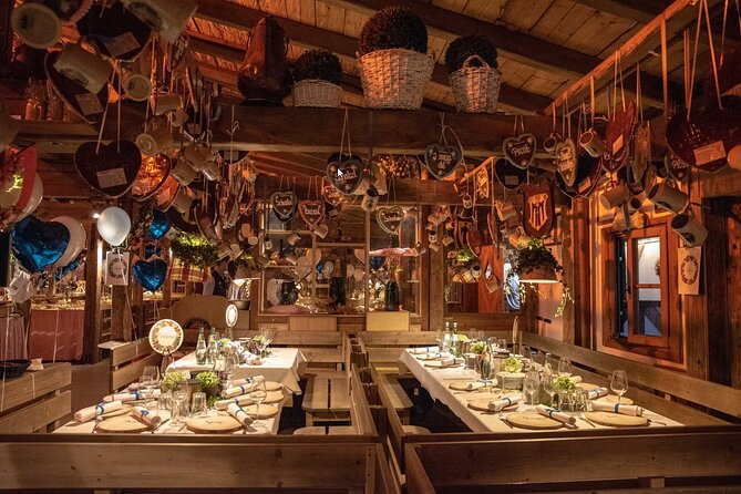 Private VIP Oktoberfest, Table, 3-Course-Menu, Beer & Champagne - Private VIP Oktoberfest table with beer, Champagne, and 3-course Bavarian food