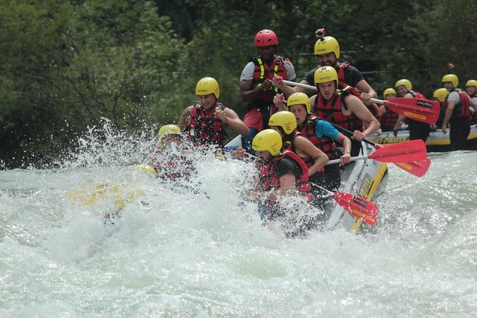 Rafting on the Isar - Entering the Isar: where the fun starts near Lenggries