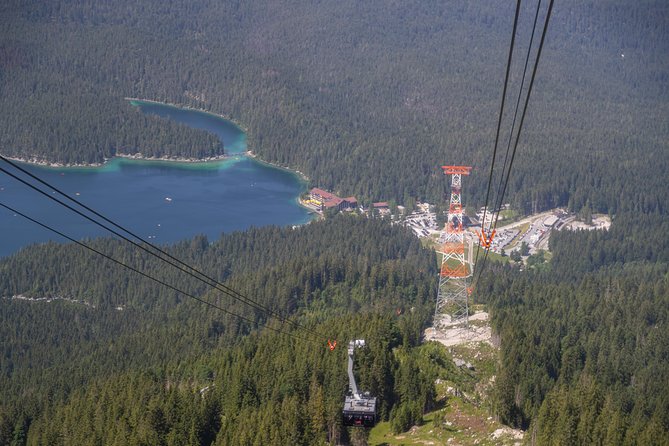Zugspitze, Germany's Highest Mountain, Day Tour from Munich - The summit platform and the golden cross walk